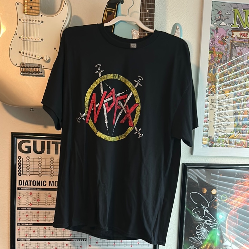 Black NOFX / Slayer riot fest 2024 shirt new